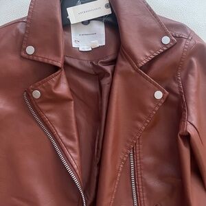 Faux leather cutest moto jacket